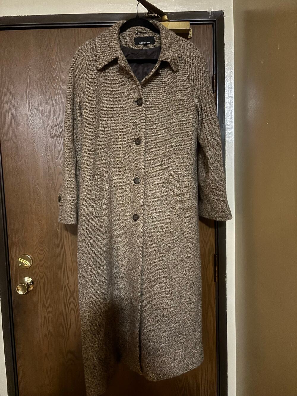 Brown Long Wool Fall Winter Outerwear Jacket/ Coat